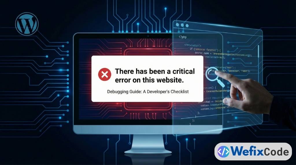 Debugging the “Critical Error” in WordPress: A Developer’s Checklist debugging wordpress critical error wefixcode