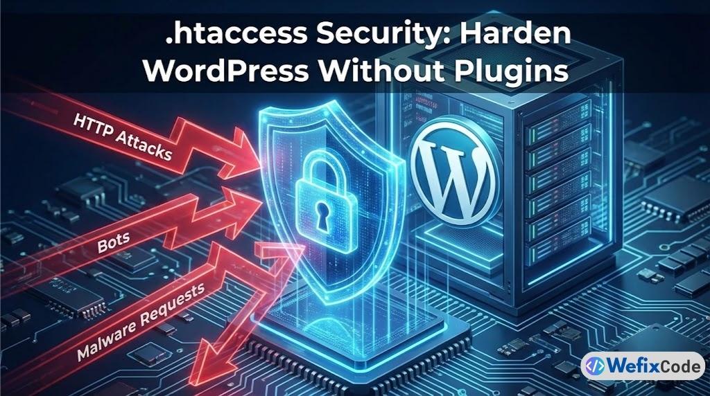 7 .htaccess Rules to Harden WordPress Security (Without Plugins) server firewall wefixcode